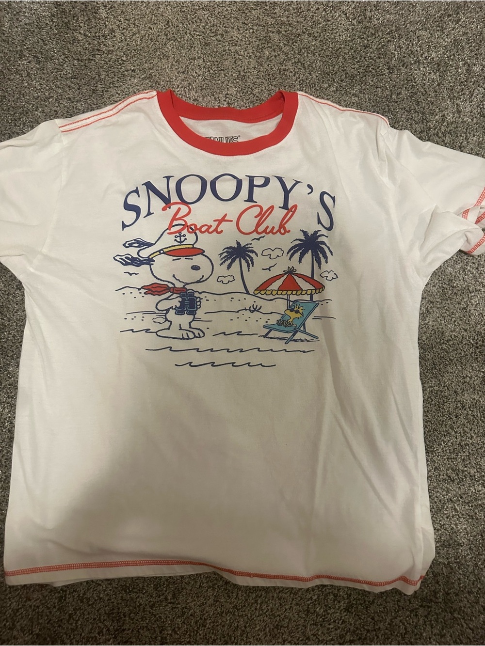 Snoopy’s Boat Club ringer tee shirt excellent condition